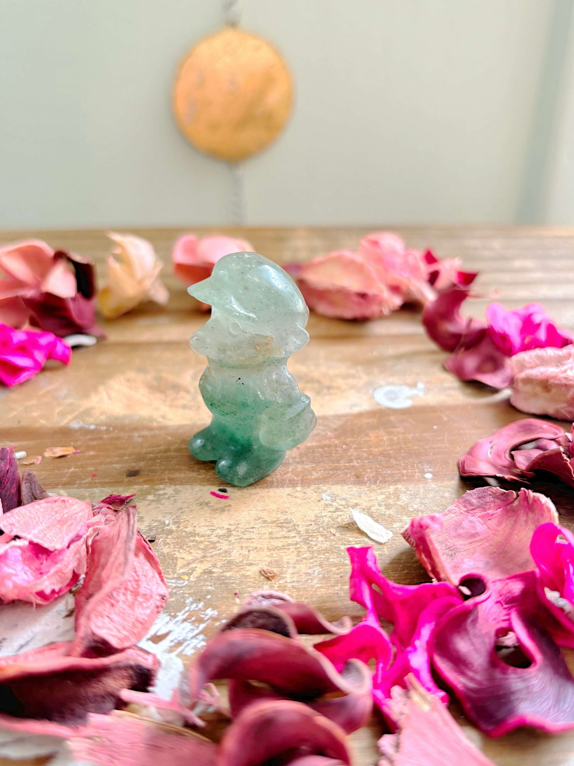 Rose and Quartz - Carvings - Green Aventurine Mario Carving