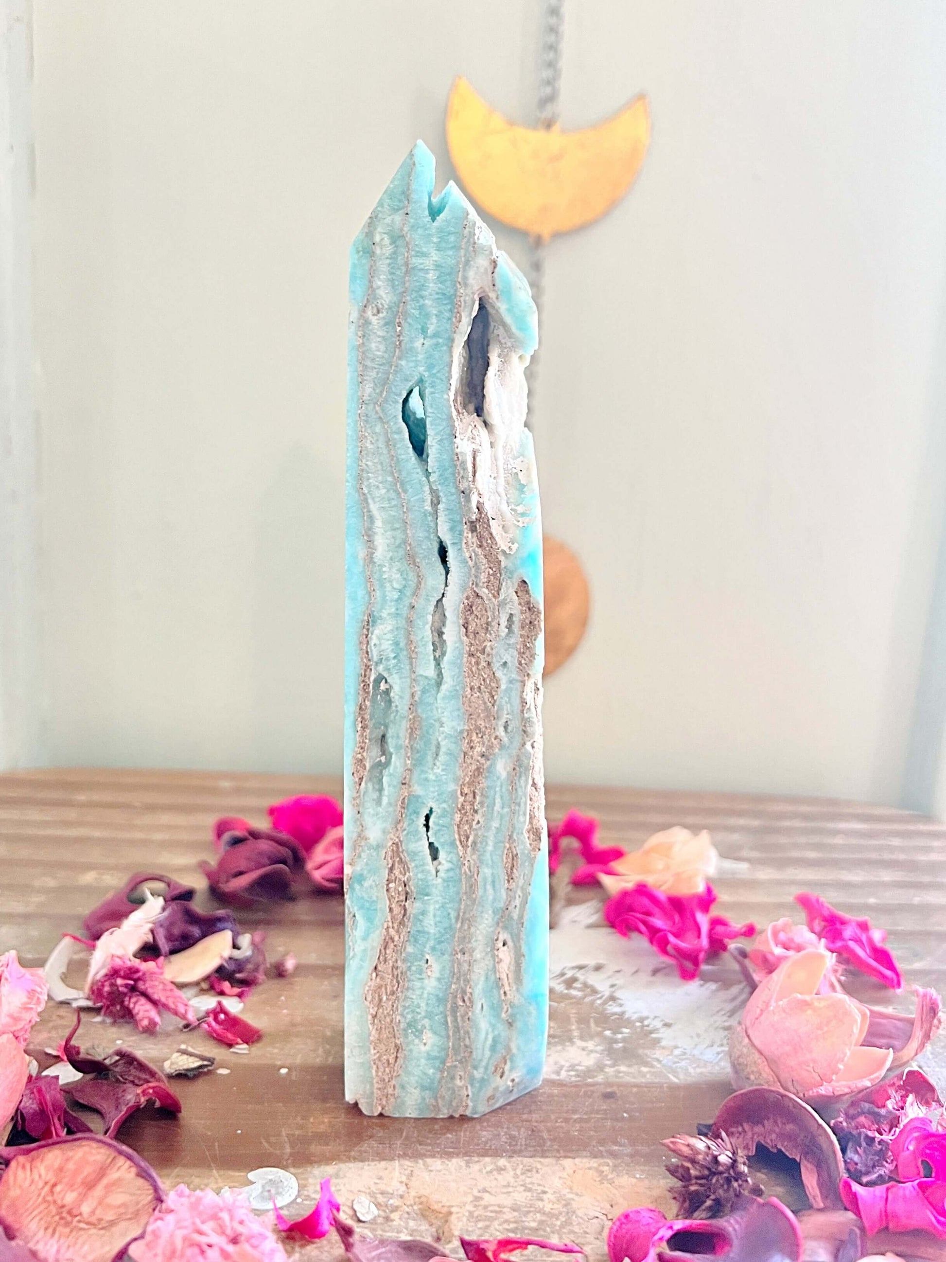 Rose and Quartz - Towers - Large Hemimorphite Tower