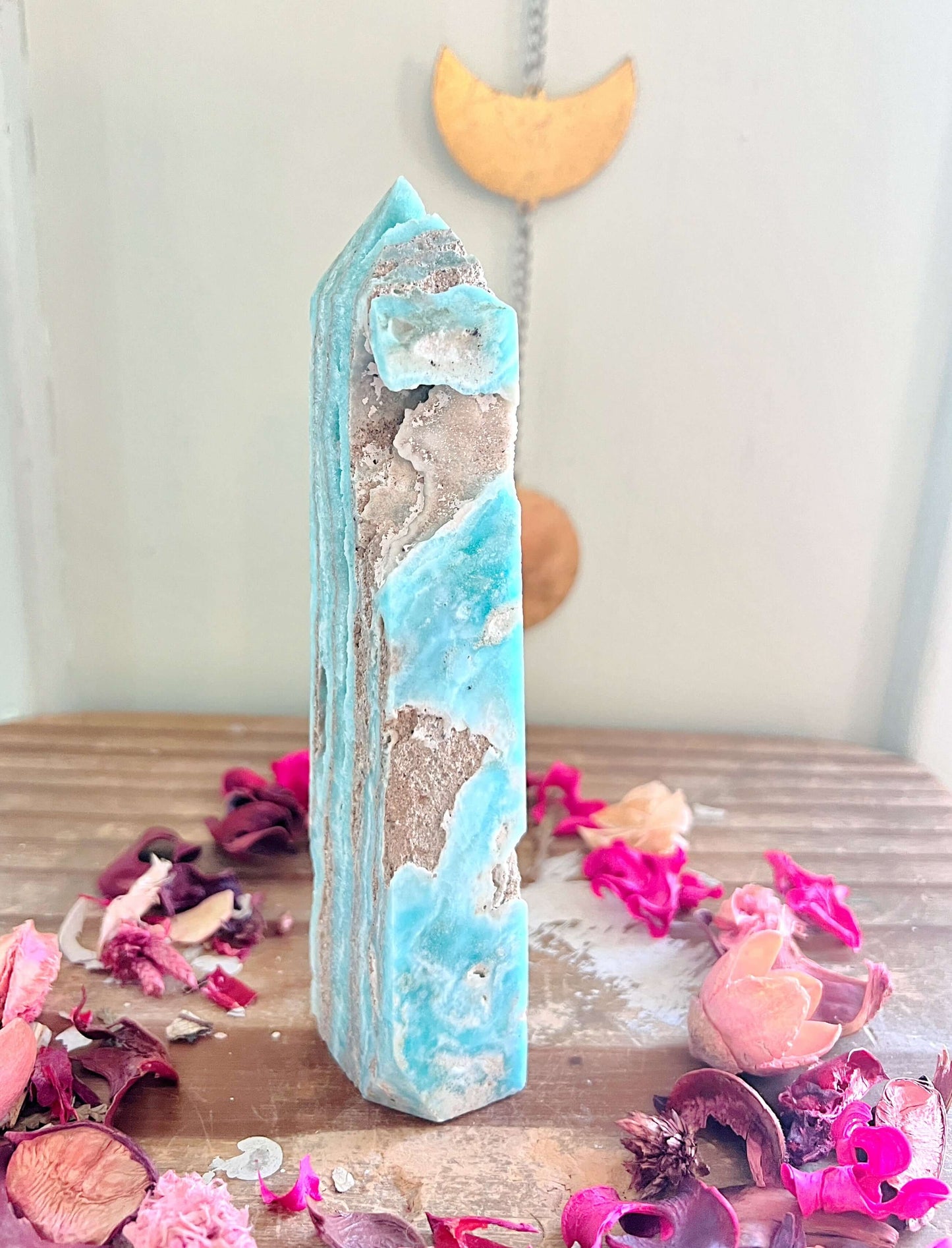 Rose and Quartz - Towers - Large Hemimorphite Tower