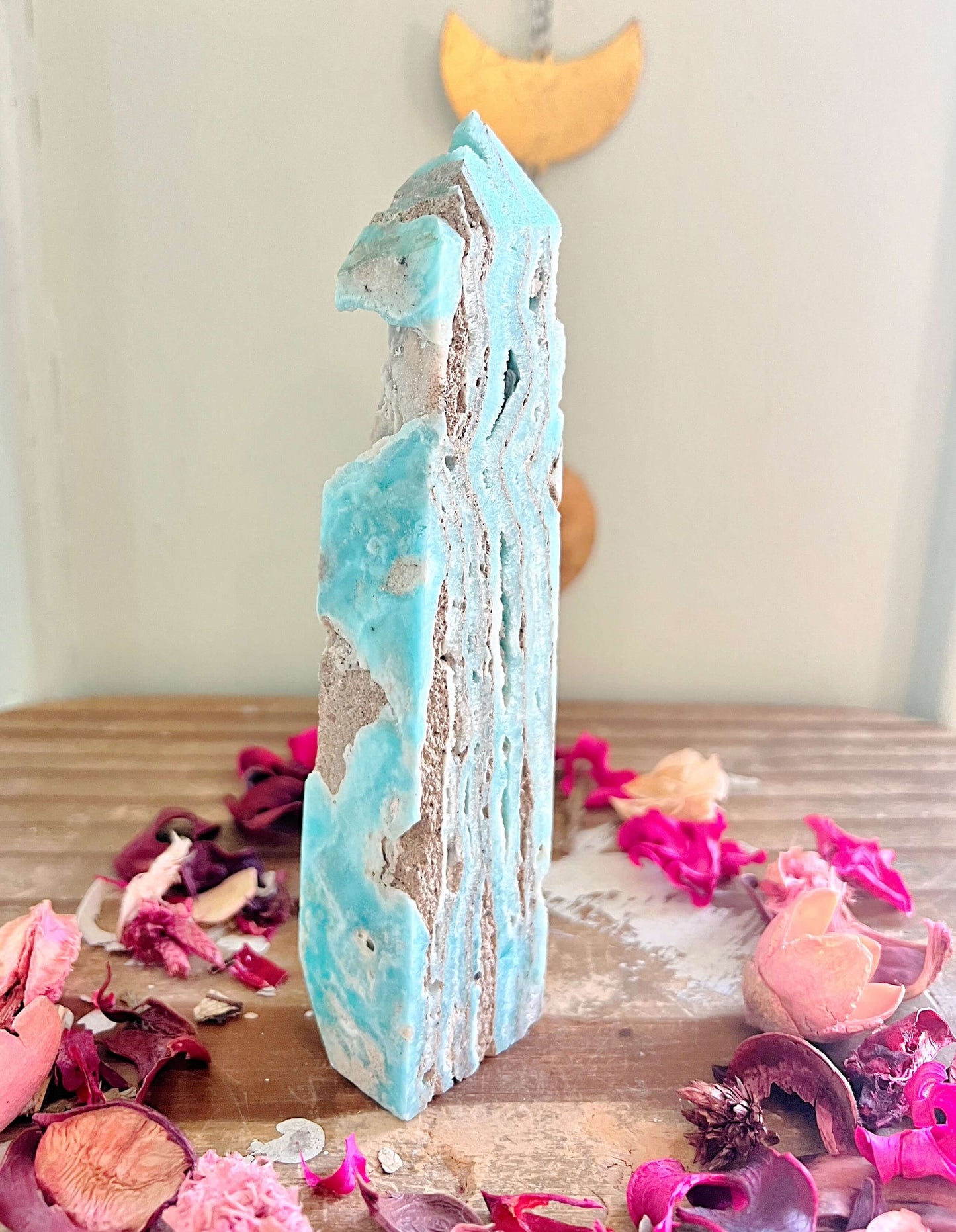 Rose and Quartz - Towers - Large Hemimorphite Tower