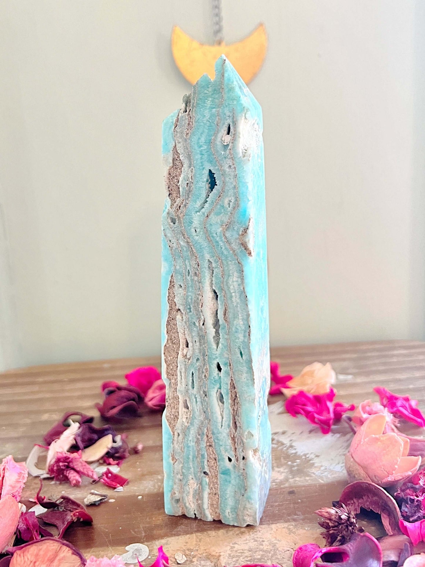 Rose and Quartz - Towers - Large Hemimorphite Tower