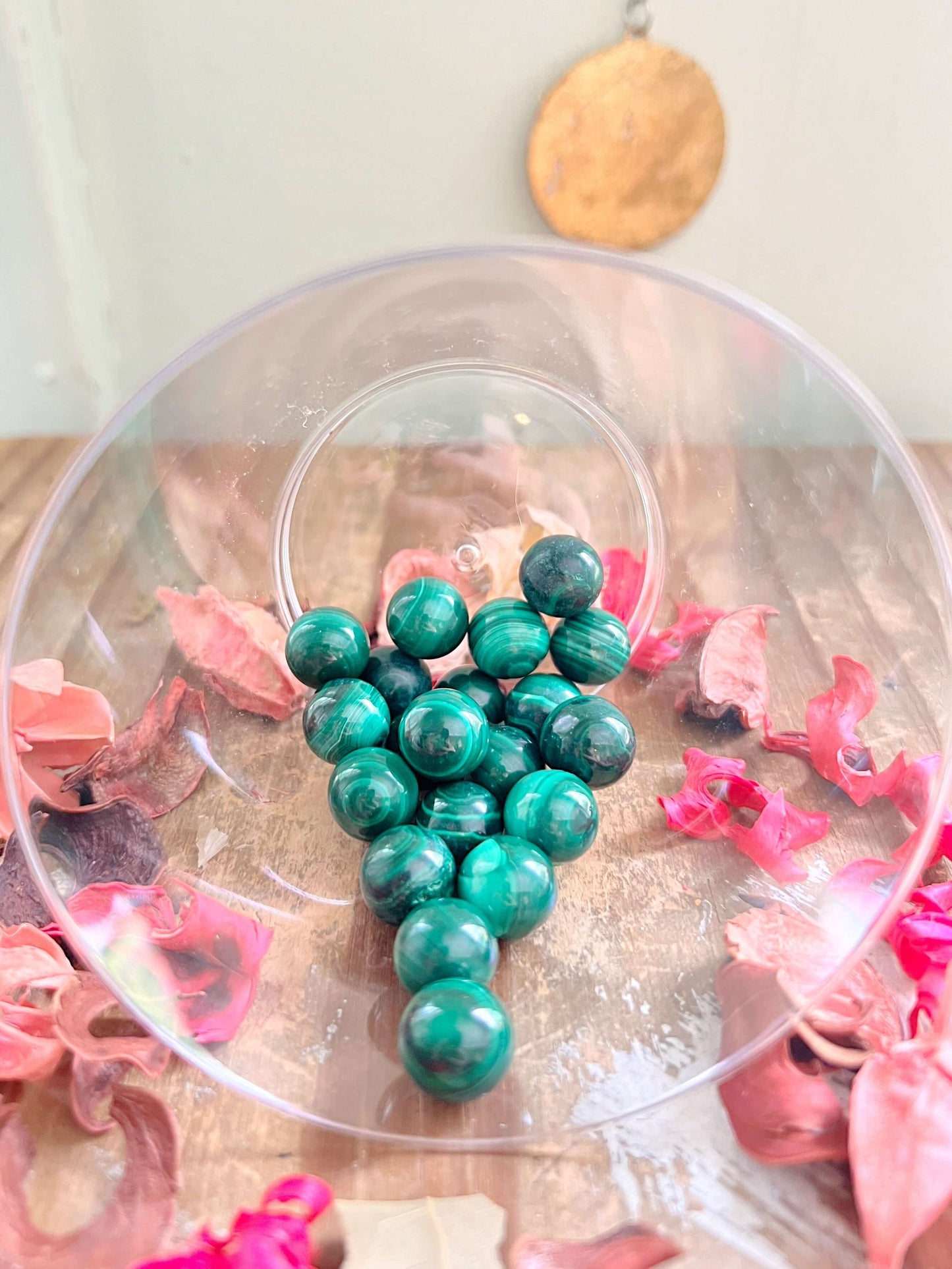 Rose and Quartz - Minis - Malachite Mini Spheres