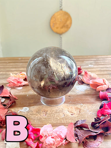 Rose and Quartz - Spheres - Smoky Quartz Sphere B1