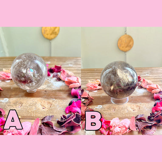 Rose and Quartz - Spheres - Smoky Quartz Spheres