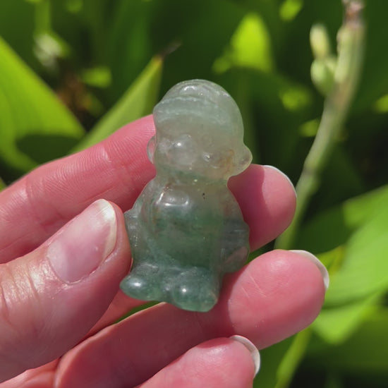 Rose and Quartz - Carvings - Green Aventurine Mario Carving