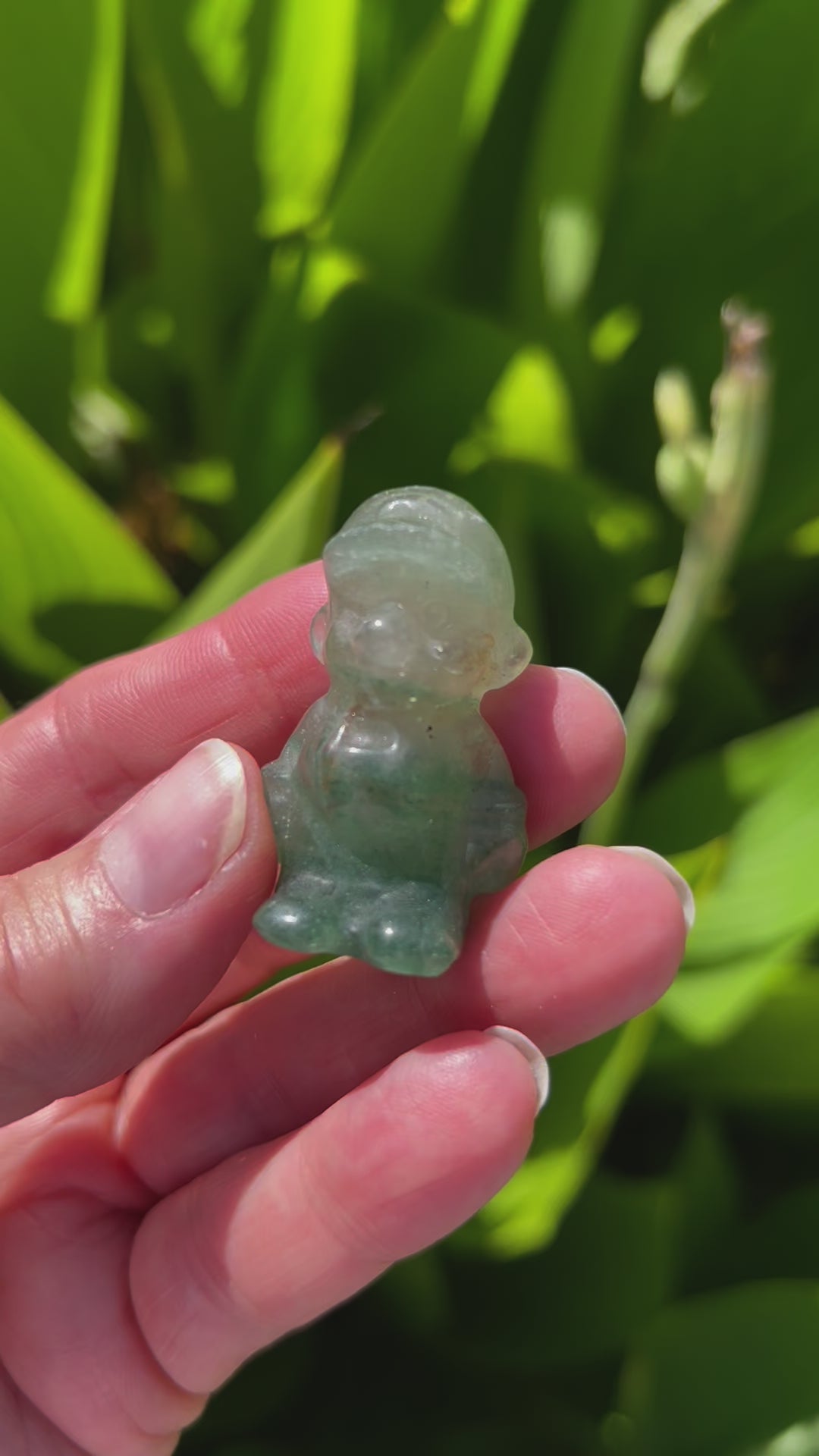 Rose and Quartz - Carvings - Green Aventurine Mario Carving