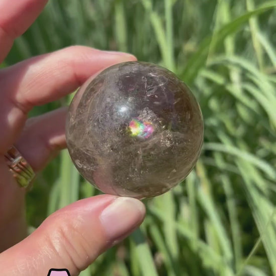 Rose and Quartz - Spheres - Smoky Quartz Sphere video A