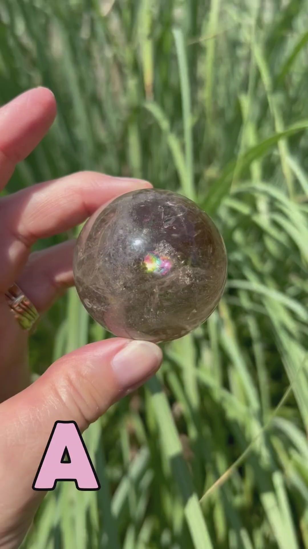 Rose and Quartz - Spheres - Smoky Quartz Sphere video A